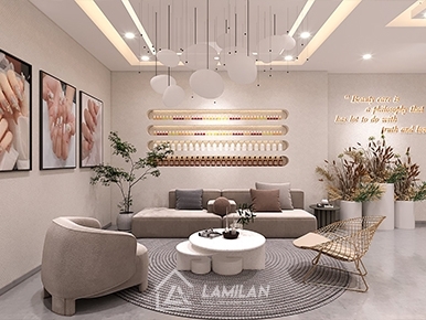 CÁCH THIẾT KẾ TIỆM TÓC VÀ NAIL KẾT HỢP ĐẢM BẢO THẨM MỸ
