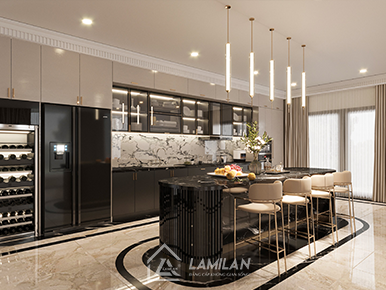 GIÁ TỦ BẾP ACRYLIC BÓNG GƯƠNG CAO CẤP