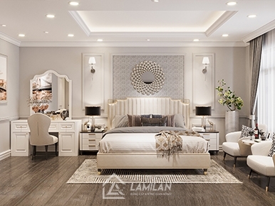 PHÒNG NGỦ TÂN CỔ ĐIỂN HIỆN ĐẠI, NHẸ NHÀNG