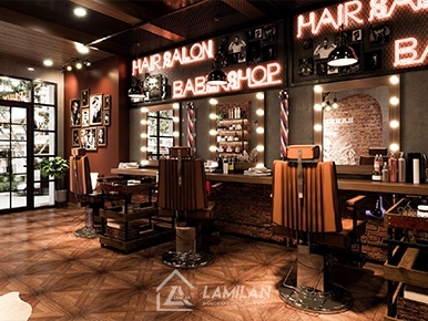 THIẾT KẾ BARBER SHOP NHỎ GỌN TỐI ƯU
