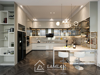 THIẾT KẾ BẾP CĂN HỘ CHUNG CƯ ĐẸP, HIỆN ĐẠI