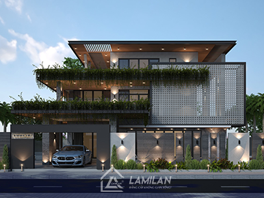 THIẾT KẾ BIỆT THỰ HIỆN ĐẠI 150M2 SANG TRỌNG, ĐẲNG CẤP