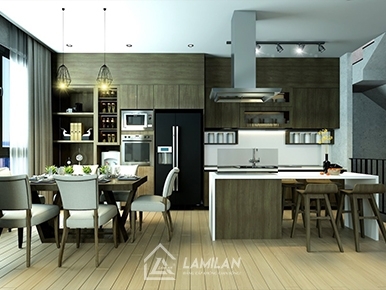 THIẾT KẾ NHÀ BẾP VÀ PHÒNG ĂN CỰC KỲ TIỆN ÍCH