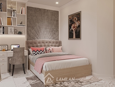 THIẾT KẾ NỘI THẤT CĂN HỘ 50M2 2 PHÒNG NGỦ