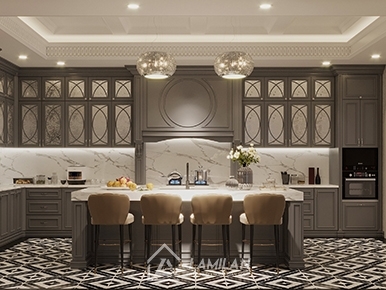 THIẾT KẾ NỘI THẤT TÂN CỔ ĐIỂN GỖ