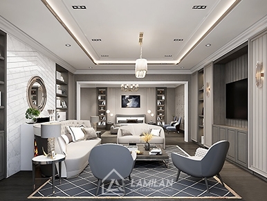 THIẾT KẾ NỘI THẤT TÂN CỔ ĐIỂN NHÀ SANG ĐẸP