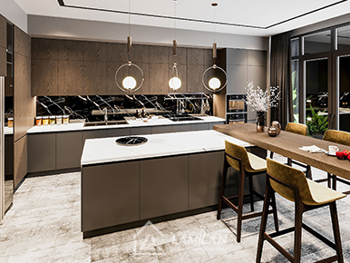 THIẾT KẾ PHÒNG BẾP 16M2 ĐẸP, ĐƠN GIẢN