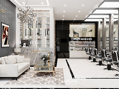 THIẾT KẾ SALON ĐẸP MẮT VÀ HIỆN ĐẠI