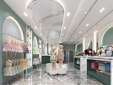 THIẾT KẾ SHOP QUẦN ÁO TRẺ EM ẤN TƯỢNG