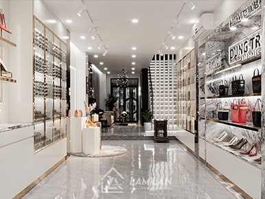 THIẾT KẾ THI CÔNG SHOP MỸ PHẨM SANG TRỌNG