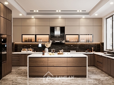 TỦ BẾP VÁN CÔNG NGHIỆP TRONG THIẾT KẾ NỘI THẤT