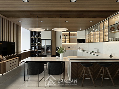 TỦ BẾP VÁT GÓC TRONG THIẾT KẾ NỘI THẤT NHÀ Ở